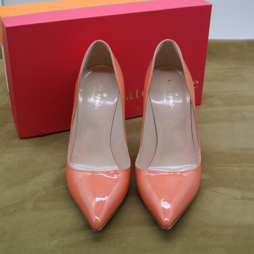 Kate Spade Coral Patent Heels
